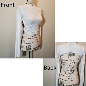 NWT Cotton Candy LA Backless Top Size Small